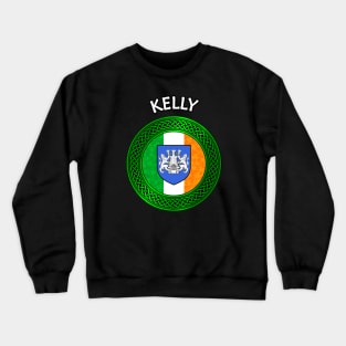 Irish Flag Shamrock Celtic Knot - Kelly Crewneck Sweatshirt